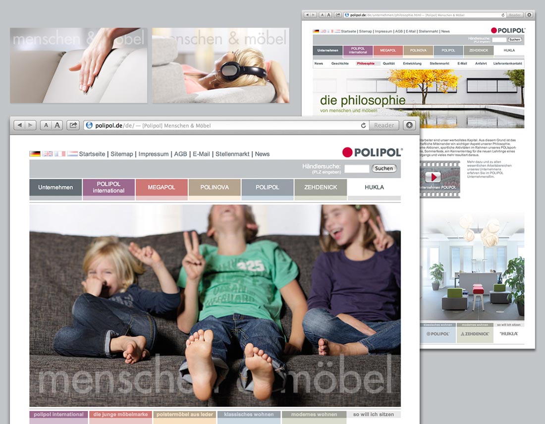 Webdesign der Homepage www.polipol.de