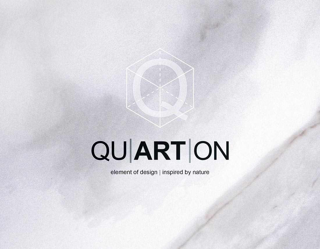 Grafik und Logo für QUARTON im Prospektdesign